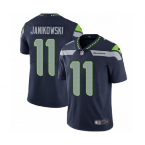 Men's Nike Seattle Seahawks #11 Sebastian Janikowski Navy Blue Team Color Vapor Untouchable Limited Player NFL Jersey