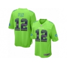 Men's Nike Seattle Seahawks 12th Fan Limited Green Strobe NFL Jersey