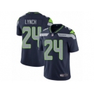 Men's Nike Seattle Seahawks #24 Marshawn Lynch Vapor Untouchable Limited Steel Blue Team Color NFL Jersey