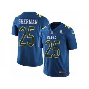 Men's Nike Seattle Seahawks #25 Richard Sherman Limited Blue 2017 Pro Bowl NFL Jersey