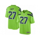 Men's Nike Seattle Seahawks #27 Eddie Lacy Limited Green Rush NFL Jersey