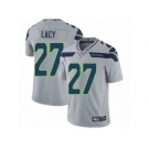 Men's Nike Seattle Seahawks #27 Eddie Lacy Vapor Untouchable Limited Grey Alternate NFL Jersey
