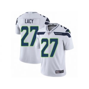 Men's Nike Seattle Seahawks #27 Eddie Lacy Vapor Untouchable Limited White NFL Jersey