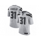 Men's Nike Seattle Seahawks #31 Kam Chancellor Limited Gray Gridiron II NFL Jersey