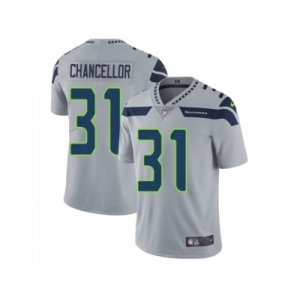 Men's Nike Seattle Seahawks #31 Kam Chancellor Vapor Untouchable Limited Grey Alternate NFL Jersey