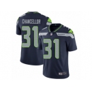 Men's Nike Seattle Seahawks #31 Kam Chancellor Vapor Untouchable Limited Steel Blue Team Color NFL Jersey