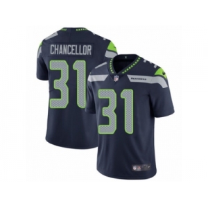 Men's Nike Seattle Seahawks #31 Kam Chancellor Vapor Untouchable Limited Steel Blue Team Color NFL Jersey