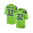 Men's Nike Seattle Seahawks #32 Christine Michael Sr Limited Green Rush NFL Jersey