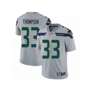 Men's Nike Seattle Seahawks #33 Tedric Thompson Vapor Untouchable Limited Grey Alternate NFL Jersey