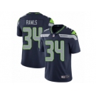 Men's Nike Seattle Seahawks #34 Thomas Rawls Vapor Untouchable Limited Steel Blue Team Color NFL Jersey