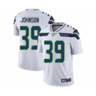 Men's Nike Seattle Seahawks #39 Dontae Johnson White Vapor Untouchable Limited Player NFL Jersey
