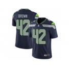 Men's Nike Seattle Seahawks #42 Arthur Brown Vapor Untouchable Limited Steel Blue Team Color NFL Jersey