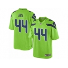 Men's Nike Seattle Seahawks #44 Delano Hill Limited Green Rush NFL Jersey