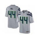 Men's Nike Seattle Seahawks #44 Delano Hill Limited Grey Alternate NFL Jersey