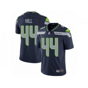 Men's Nike Seattle Seahawks #44 Delano Hill Vapor Untouchable Limited Steel Blue Team Color NFL Jersey