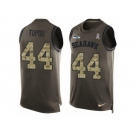 Men's Nike Seattle Seahawks #44 Tani Tupou Limited Green Salute to Service Tank Top NFL Jersey