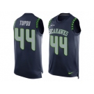Men's Nike Seattle Seahawks #44 Tani Tupou Limited Steel Blue Player Name & Number Tank Top NFL Jersey