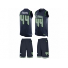 Men's Nike Seattle Seahawks #44 Tani Tupou Limited Steel Blue Tank Top Suit NFL Jersey