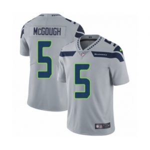 Men's Nike Seattle Seahawks #5 Alex McGough Grey Alternate Vapor Untouchable Limited Player NFL Jersey