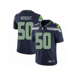 Men's Nike Seattle Seahawks #50 K.J. Wright Vapor Untouchable Limited Steel Blue Team Color NFL Jersey