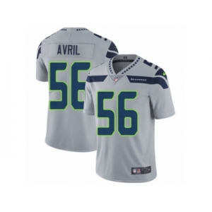 Men's Nike Seattle Seahawks #56 Cliff Avril Vapor Untouchable Limited Grey Alternate NFL Jersey