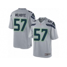 Men's Nike Seattle Seahawks #57 Michael Wilhoite Limited Grey Alternate NFL Jersey