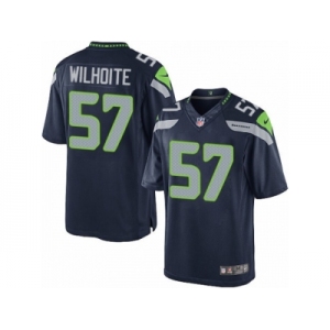 Men's Nike Seattle Seahawks #57 Michael Wilhoite Limited Steel Blue Team Color NFL Jersey