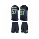 Men's Nike Seattle Seahawks #57 Mike Morgan Limited Steel Blue Tank Top Suit NFL Jersey