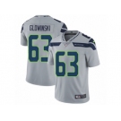 Men's Nike Seattle Seahawks #63 Mark Glowinski Vapor Untouchable Limited Grey Alternate NFL Jersey