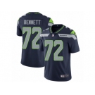 Men's Nike Seattle Seahawks #72 Michael Bennett Vapor Untouchable Limited Steel Blue Team Color NFL Jersey