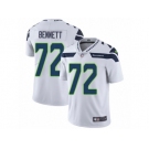 Men's Nike Seattle Seahawks #72 Michael Bennett Vapor Untouchable Limited White NFL Jersey