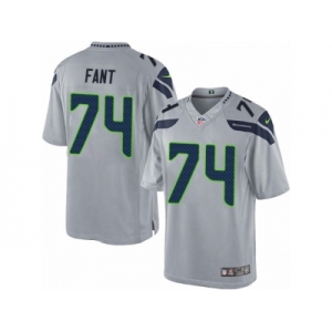 Men's Nike Seattle Seahawks #74 George Fant Limited Grey Alternate NFL Jersey