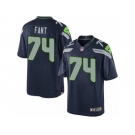 Men's Nike Seattle Seahawks #74 George Fant Limited Steel Blue Team Color NFL Jersey