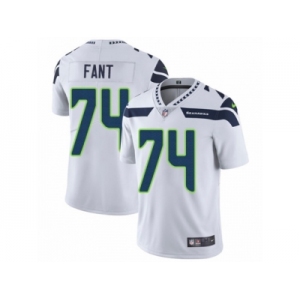 Men's Nike Seattle Seahawks #74 George Fant Vapor Untouchable Limited White NFL Jersey