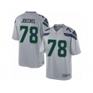 Men's Nike Seattle Seahawks #78 Luke Joeckel Limited Grey Alternate NFL Jersey