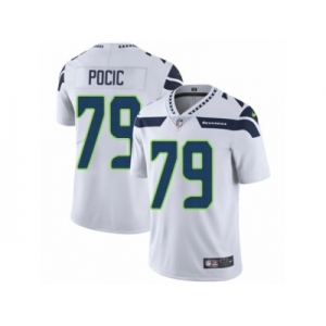 Men's Nike Seattle Seahawks #79 Ethan Pocic Vapor Untouchable Limited White NFL Jersey