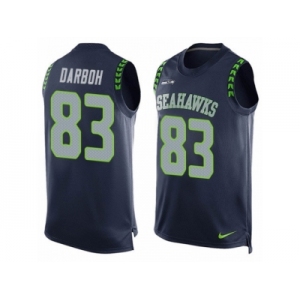 Men's Nike Seattle Seahawks #83 Amara Darboh Limited Steel Blue Player Name & Number Tank Top NFL Jersey