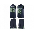 Men's Nike Seattle Seahawks #83 Amara Darboh Limited Steel Blue Tank Top Suit NFL Jersey