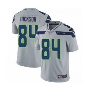 Men's Nike Seattle Seahawks #84 Ed Dickson Grey Alternate Vapor Untouchable Limited Player NFL Jersey