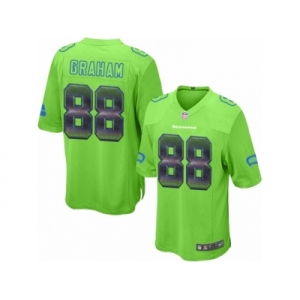 Men's Nike Seattle Seahawks #88 Jimmy Graham Limited Green Strobe NFL Jersey