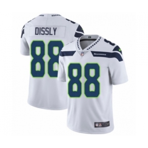 Men's Nike Seattle Seahawks #88 Will Dissly White Vapor Untouchable Limited Player NFL Jersey