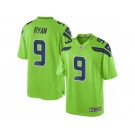 Men's Nike Seattle Seahawks #9 Jon Ryan Limited Green Rush NFL Jersey