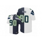 Men's Nike Seattle Seahawks #90 Jarran Reed Limited Team Road Two Tone NFL Jersey