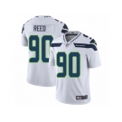Men's Nike Seattle Seahawks #90 Jarran Reed Vapor Untouchable Limited White NFL Jersey