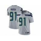 Men's Nike Seattle Seahawks #91 Cassius Marsh Vapor Untouchable Limited Grey Alternate NFL Jersey
