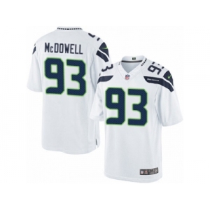 Men's Nike Seattle Seahawks #93 Malik McDowell Limited White NFL Jersey