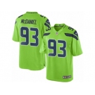 Men's Nike Seattle Seahawks #93 Tony McDaniel Limited Green Rush NFL Jersey
