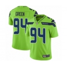 Men's Nike Seattle Seahawks #94 Rasheem Green Limited Green Rush Vapor Untouchable NFL Jersey