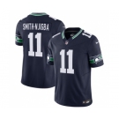 Men's Seattle Seahawks #11 Jaxon Smith-Njigba 2023 F.U.S.E. Navy Limited Football Stitched Jersey