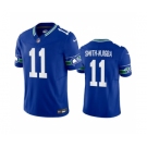 Men's Seattle Seahawks #11 Jaxon Smith-Njigba Royal 2023 F.U.S.E. Vapor Limited Throwback Stitched Jersey